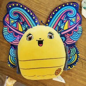 Little Brownie Bakers Plush Butterfly 10” Girl Scouts Stuffed Animal Multicolor